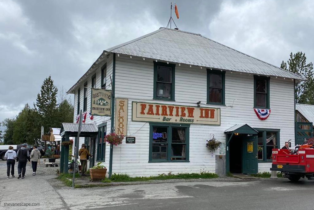 historic building of Fairview Inn Talkeetna.