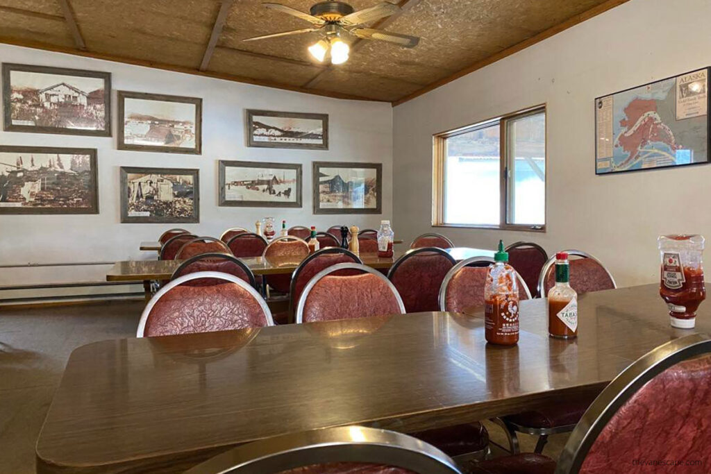 restaurant and saloon in Coldfoot Camp Alaska.