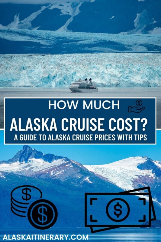Picture of cruise ship and sentence: How much Alaska cruise cost?