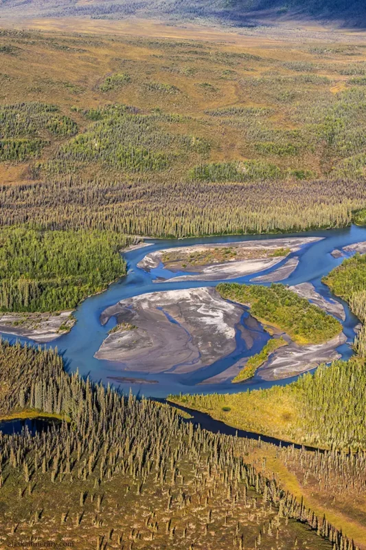 Wild river in the Gates of the Arctic National Park.