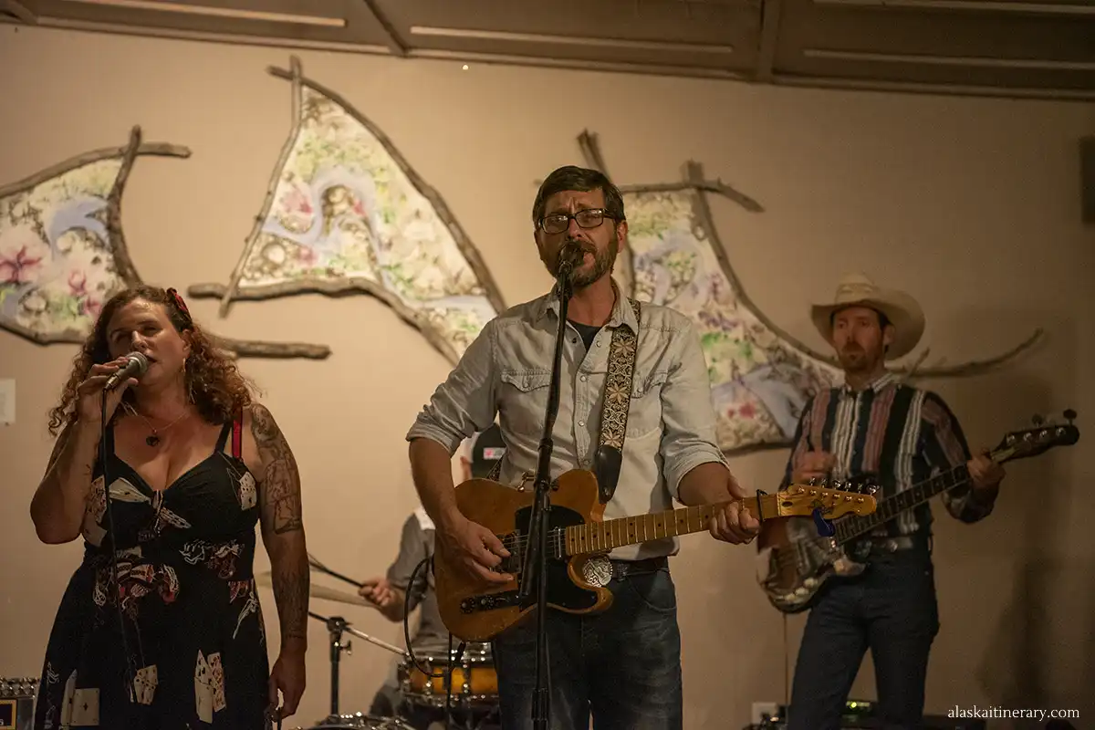 Hearts Gone South band in McCarthy, Alaska.
