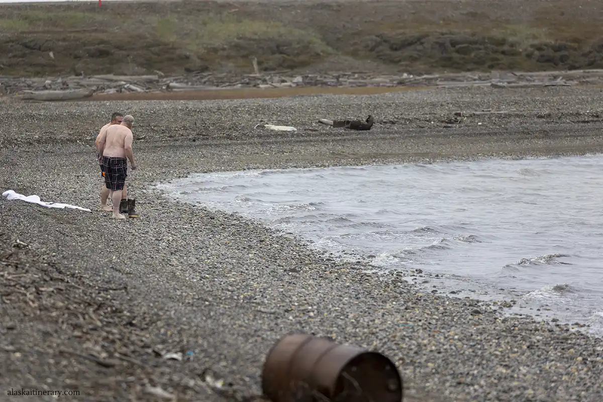 Polar Dip in the Arctic Ocean.