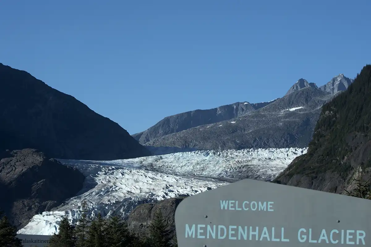 Mendenhall glacier tour from Juneau cruise port.