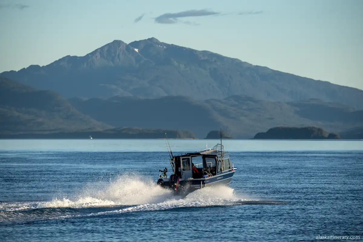 tour operator boat on the sea.