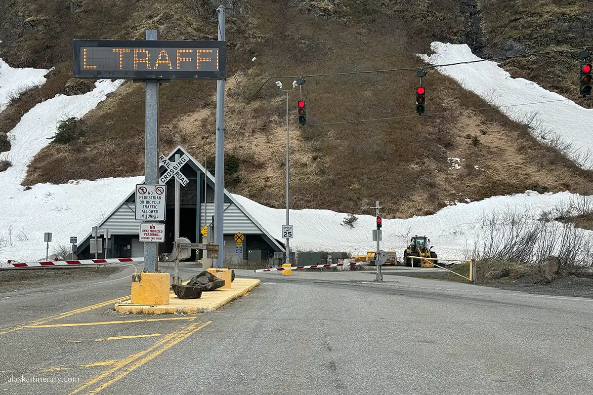 entrance to Anton Anderson Memorial Tunnel in Whittier.