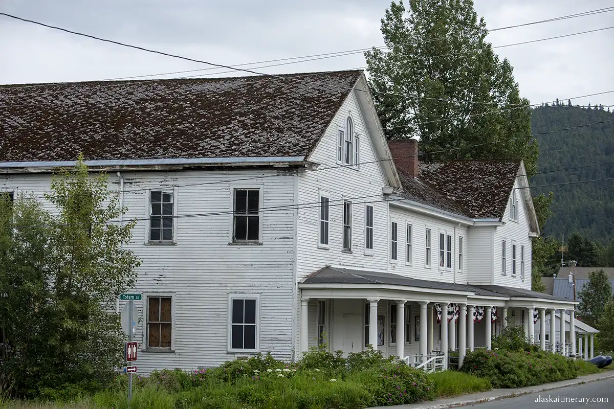 White building in Fort William H. Seward.