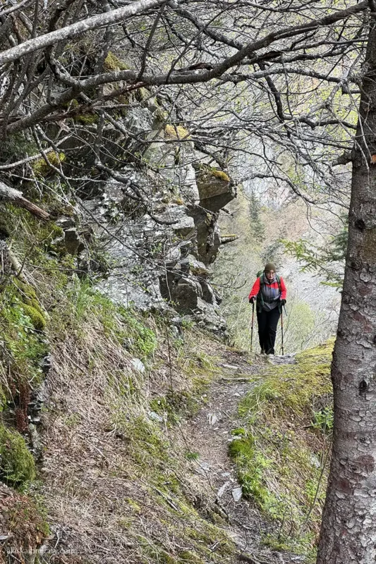 Agnes Stabinska, the author, is hiking The Valdez Goat Trail.