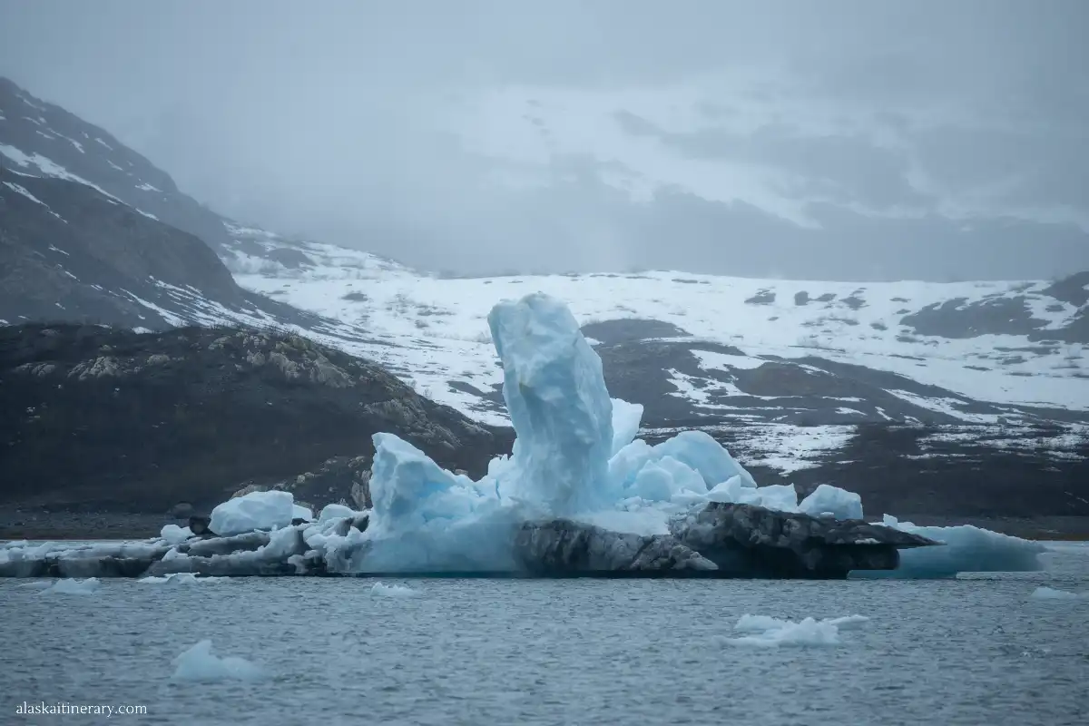 Foggy day during Columbia Glacier Cruise.