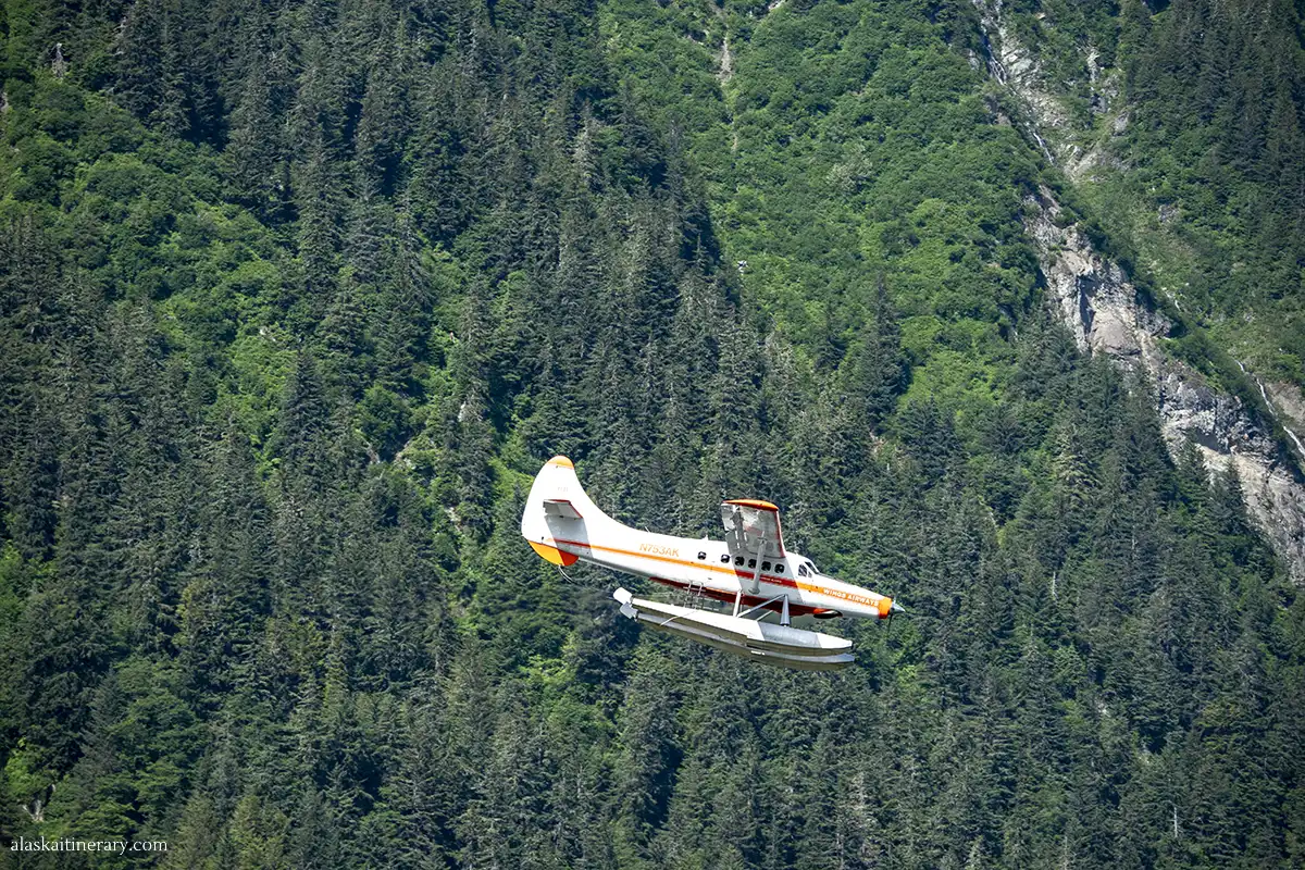 Scenic flightseeing tour in Juneau.