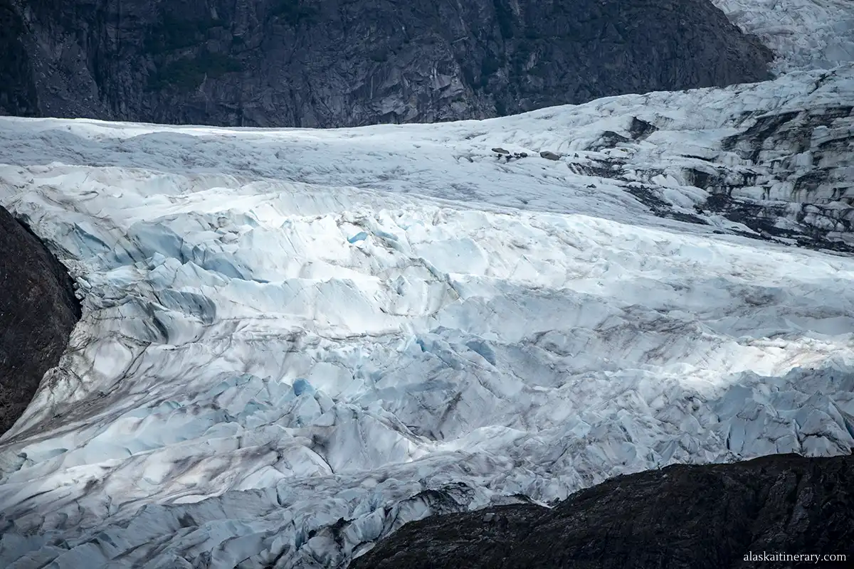 The huge glacier.