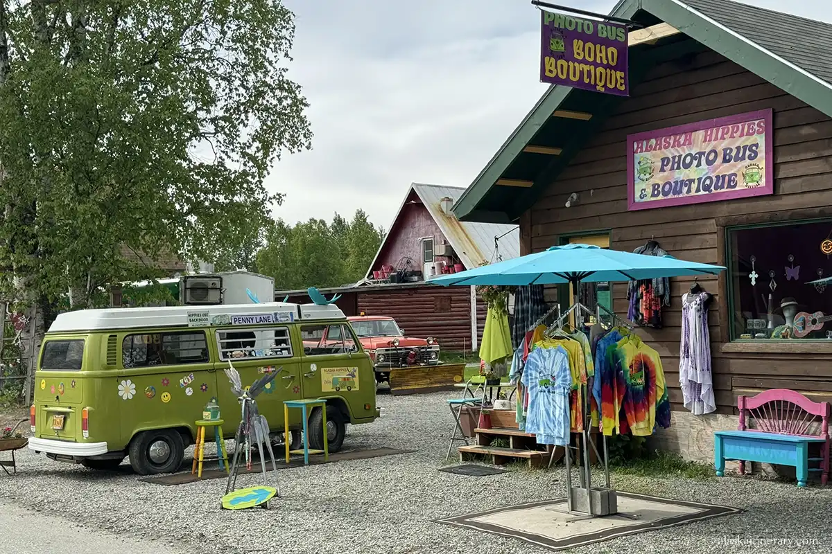 Talkeetna summer photo bus boutique.