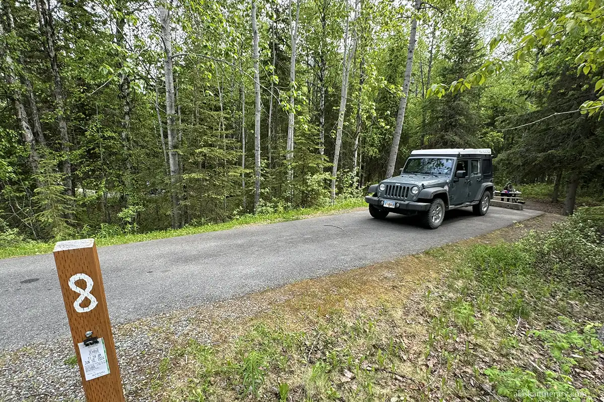 Eklutna Lake Campground.
