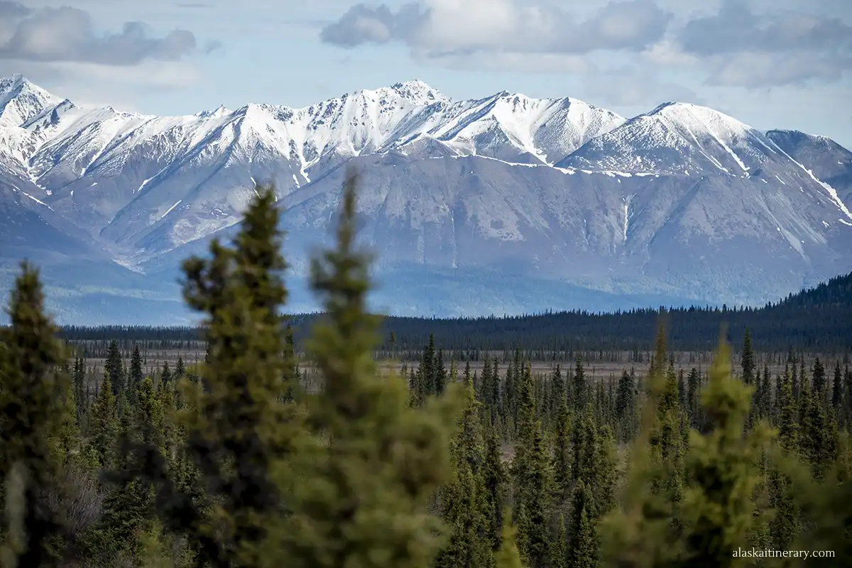 Wrangell mountains view.