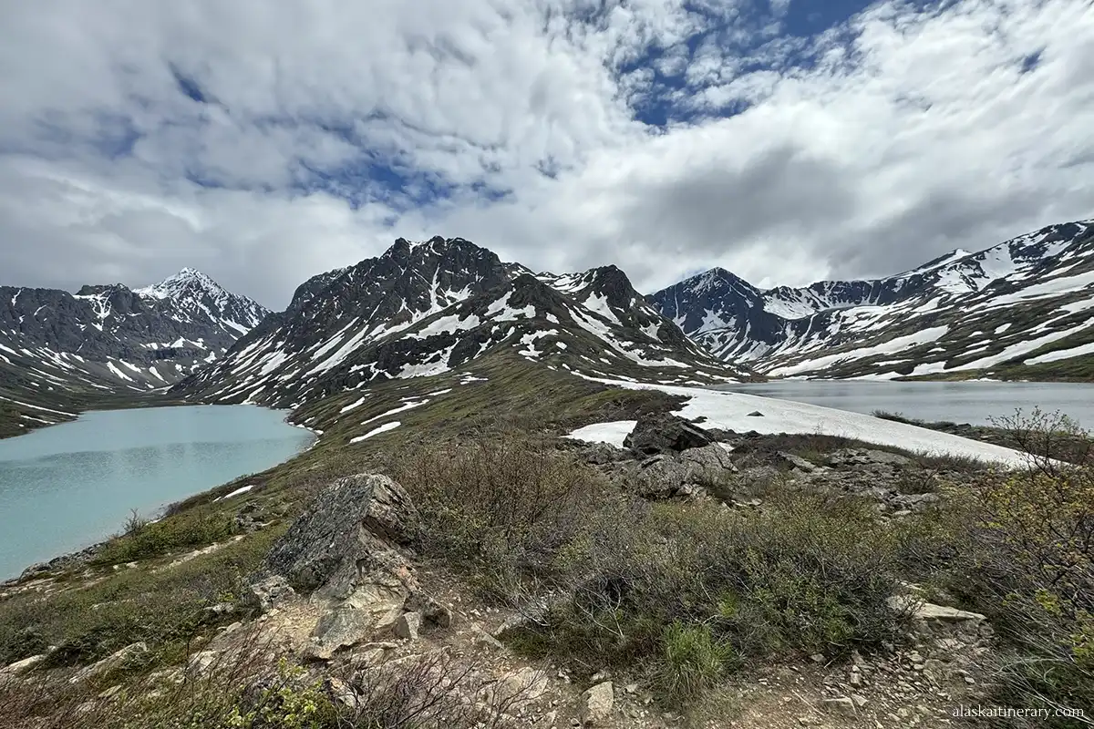 Hiking trail in Chugach State Park.