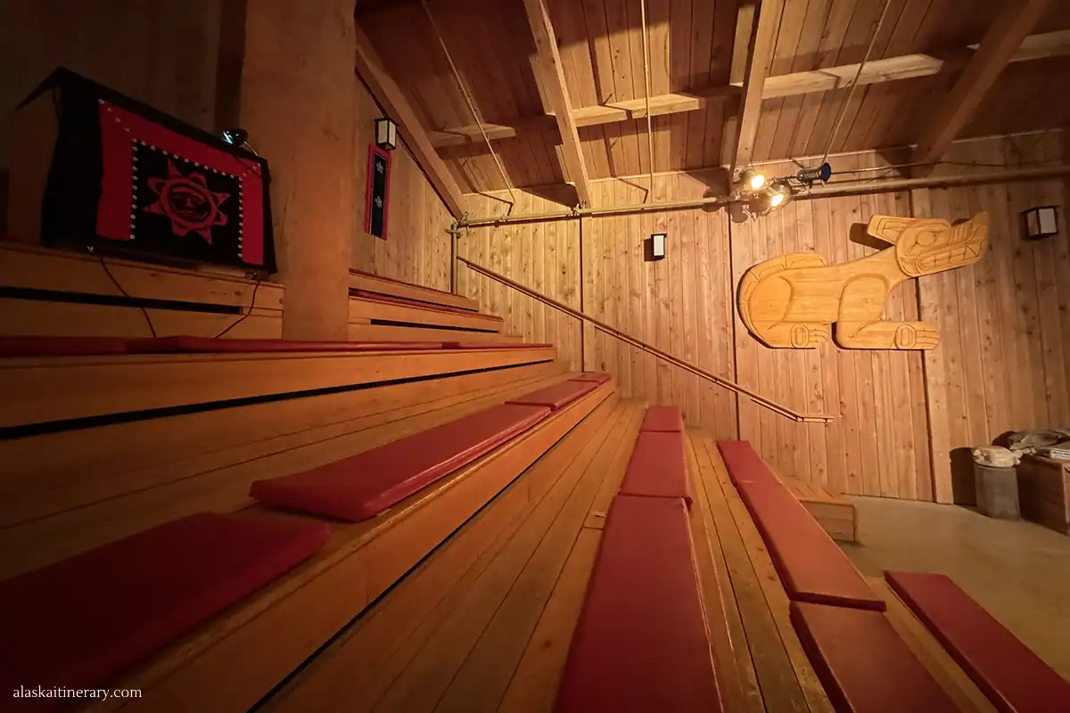 Native Heritage Center Theater at Icy Strait Point.