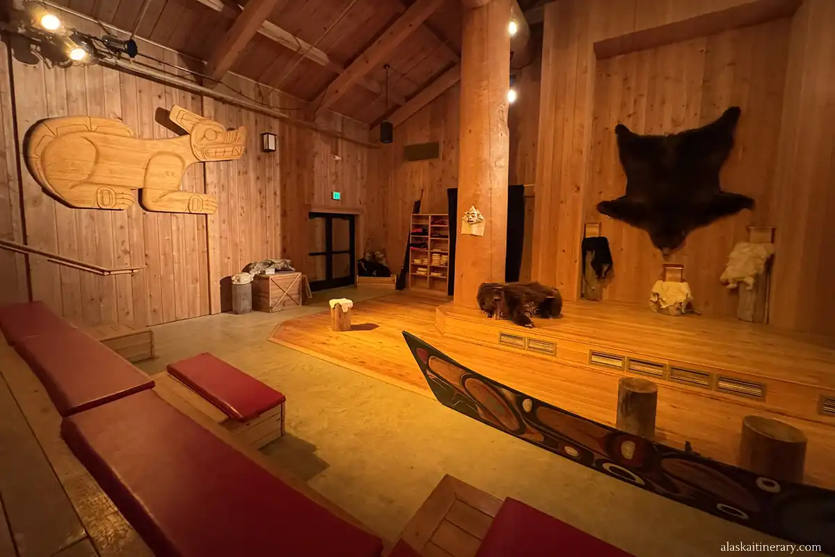 Native Heritage Center Theater at Icy Strait Point.