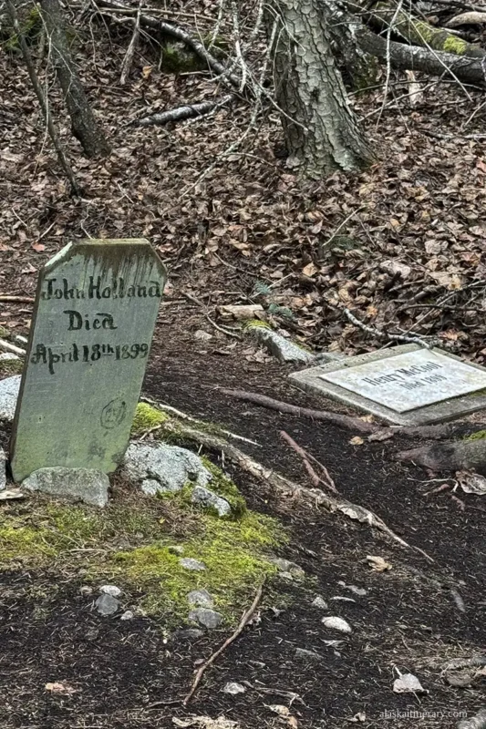 Old graves at Skagway's Gold Rush Cementery.