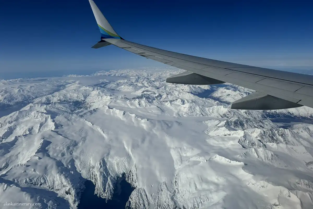 Flight from Fairbanks to Anchorage.
