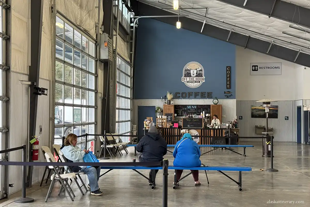 Seating Area in Sitka Cruise Terminal.