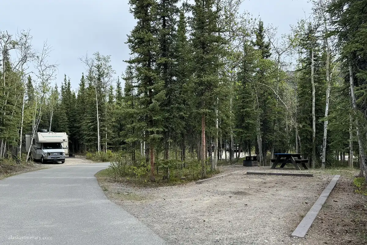 RV on Denali campground.