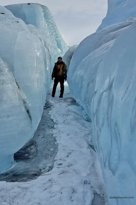 Chris during Knik glacier tour.