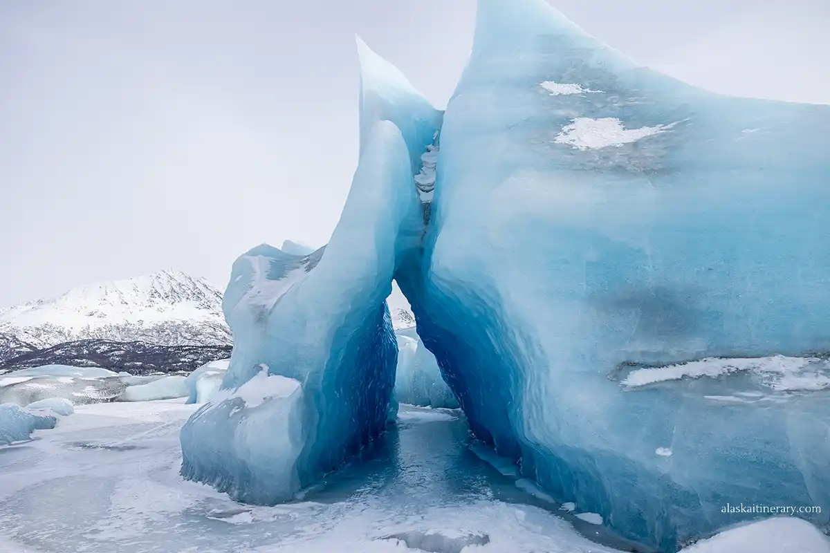 Knik Glacier ice formations.
