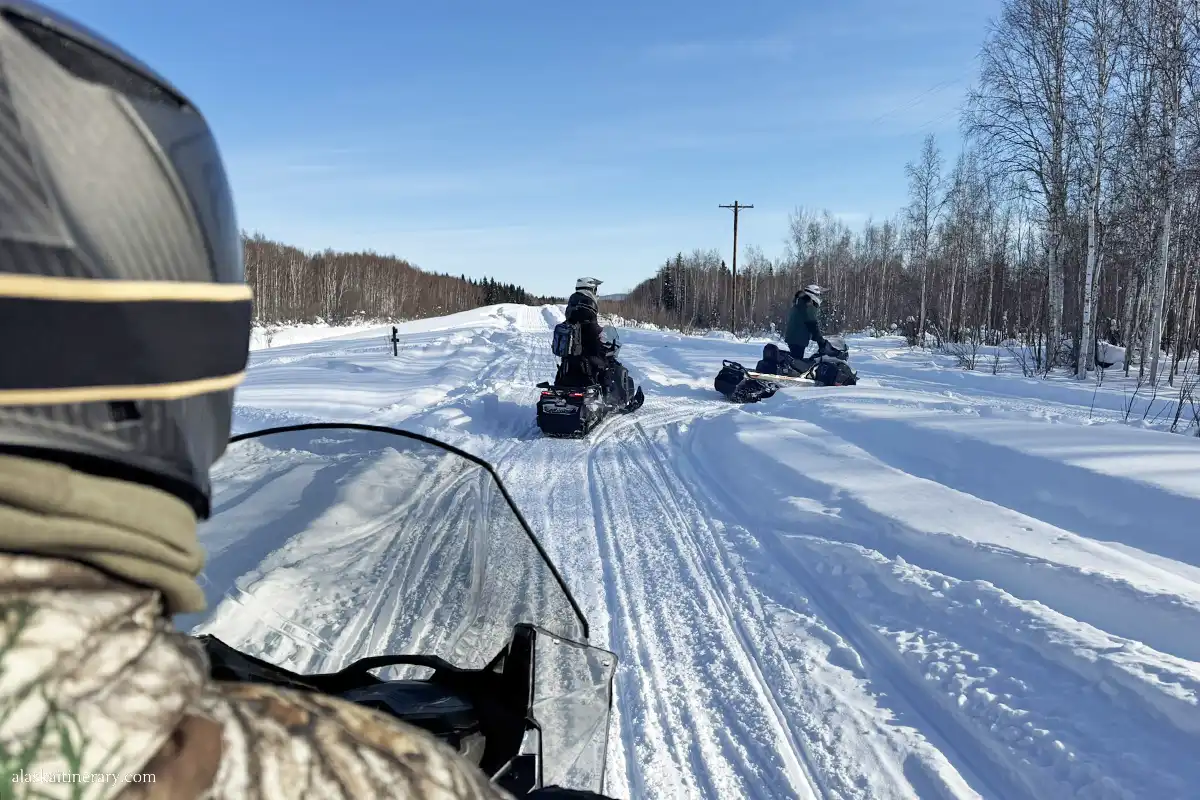 Snowmobile tour.