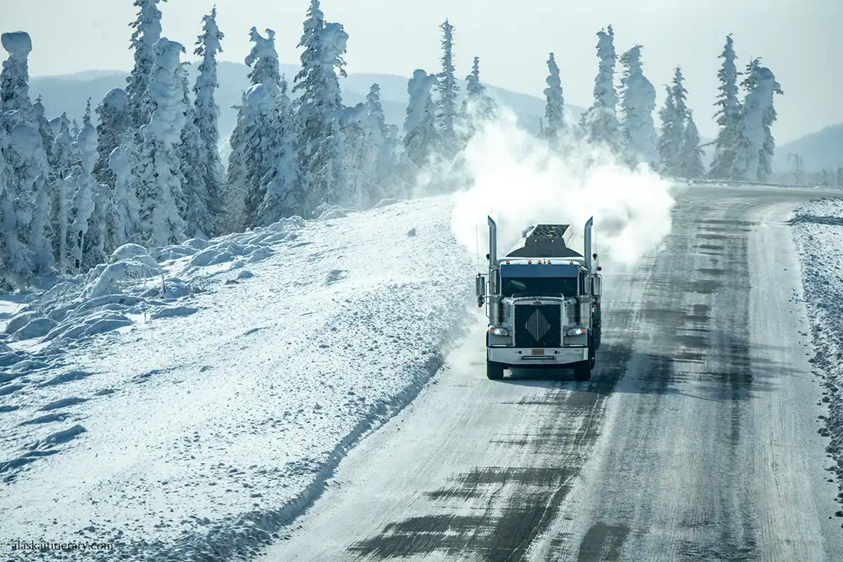 Dalton Highway in winter.